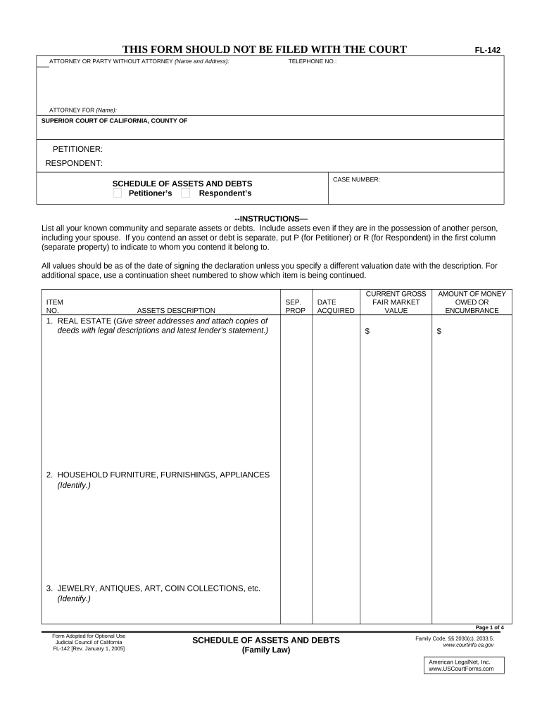 Family Law  Form