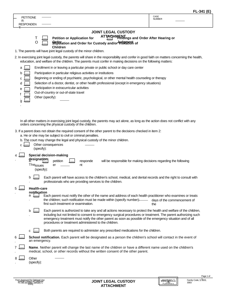 Ca Joint  Form