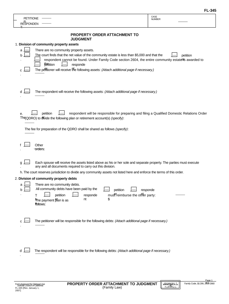 California Property Law  Form