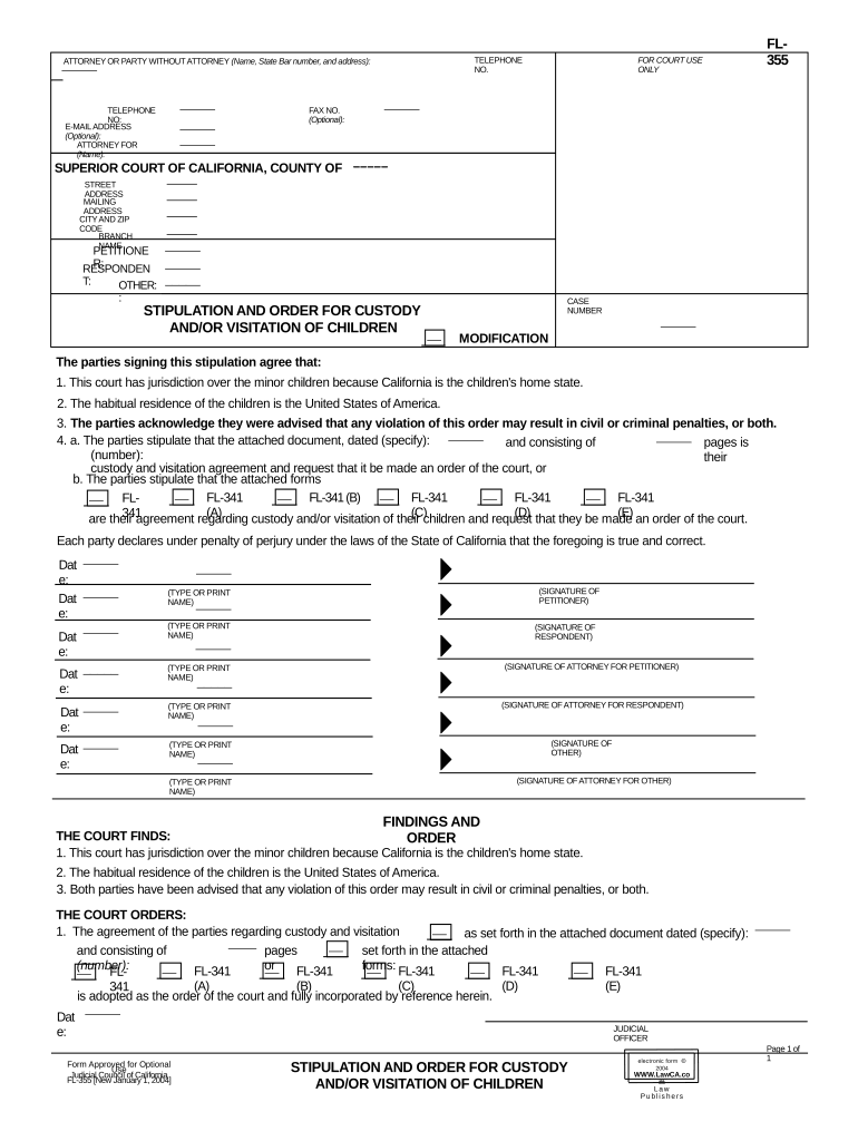 Stipulation Order and Form