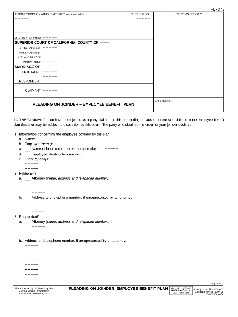 Ca Pleading Paper  Form