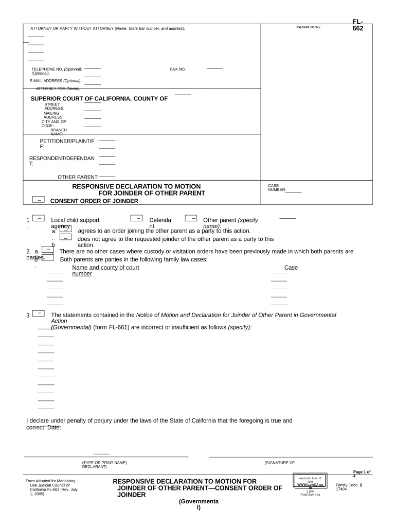 Fill and Sign the Motion Form Court