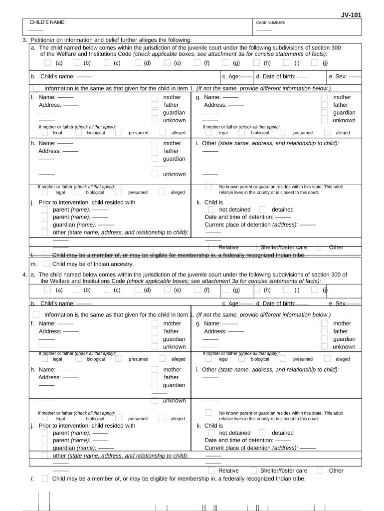 CHILD'S NAMECASE NUMBER  Form