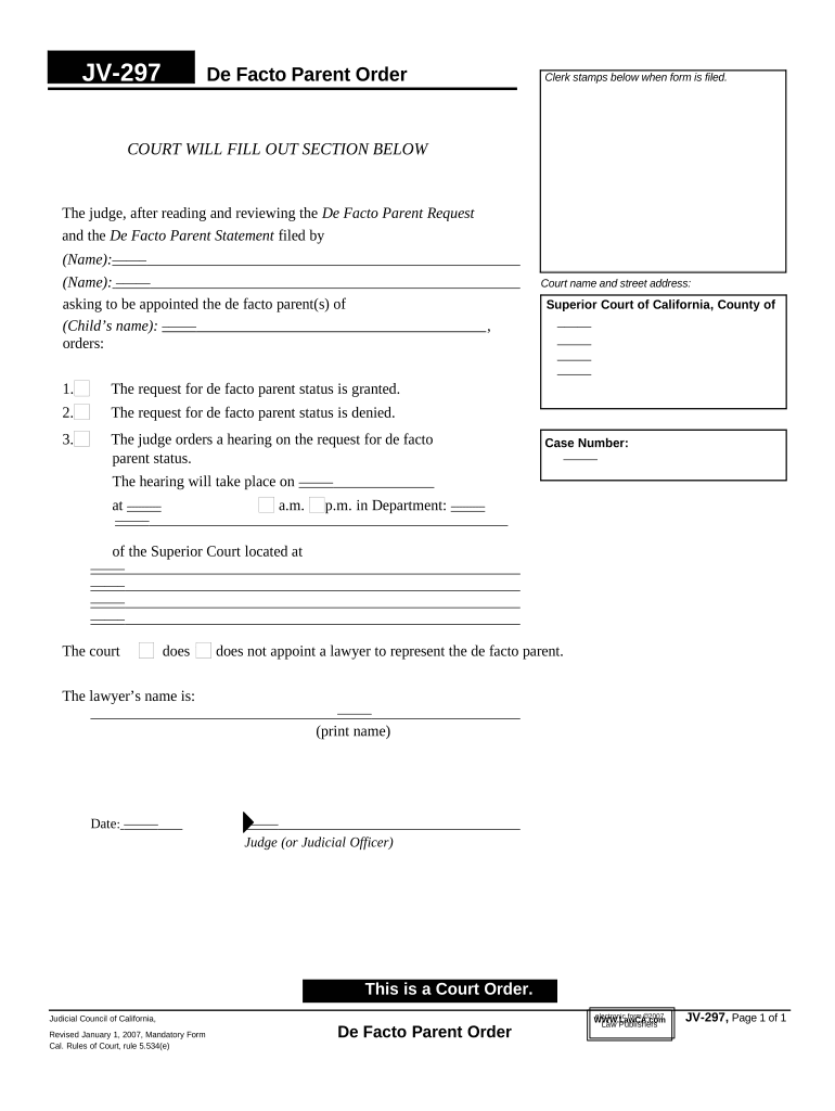 Parent Order Form