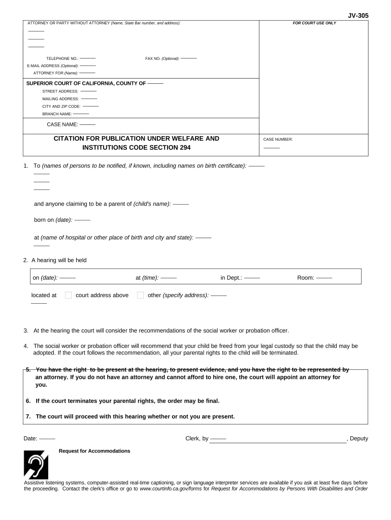 Ca Code Form