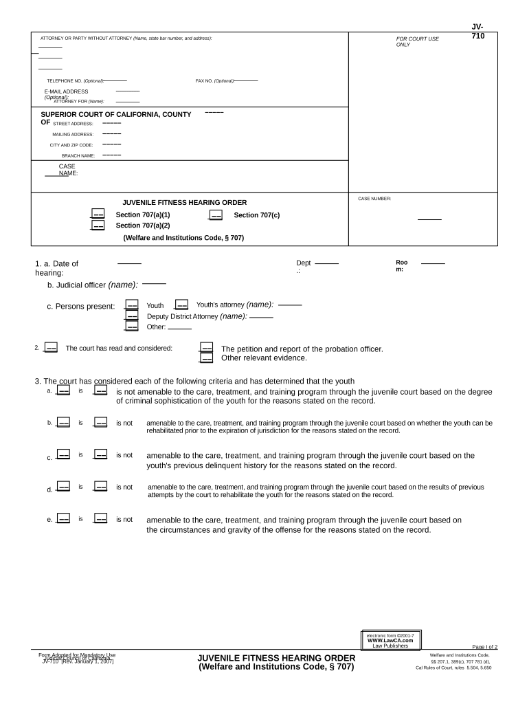 Welfare Institution  Form