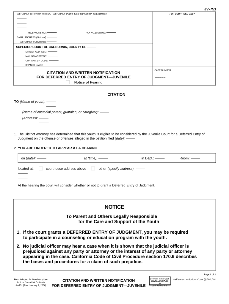 Written Notification  Form