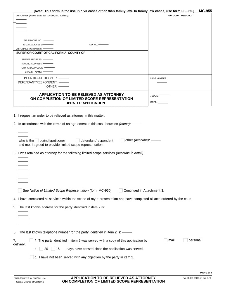 MC 955  Form