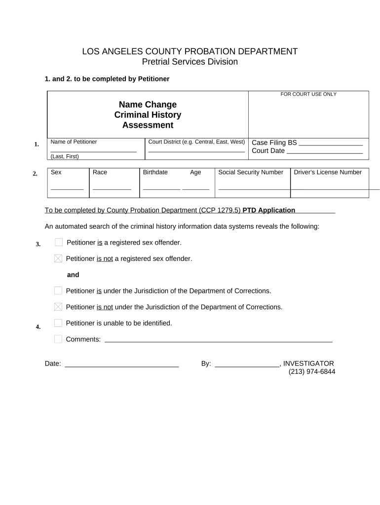 Criminal Assessment Name Change  Form