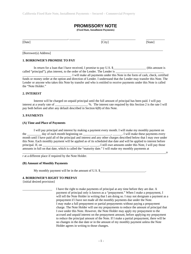 Ca Commercial  Form