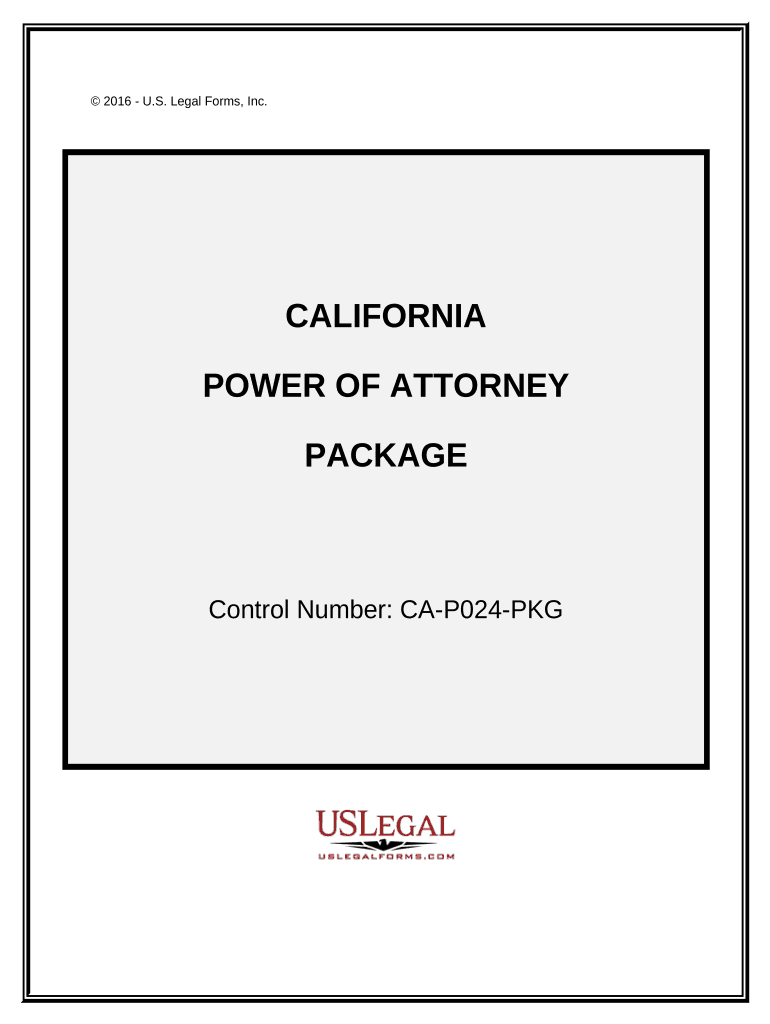 Power of Attorney Forms Package California