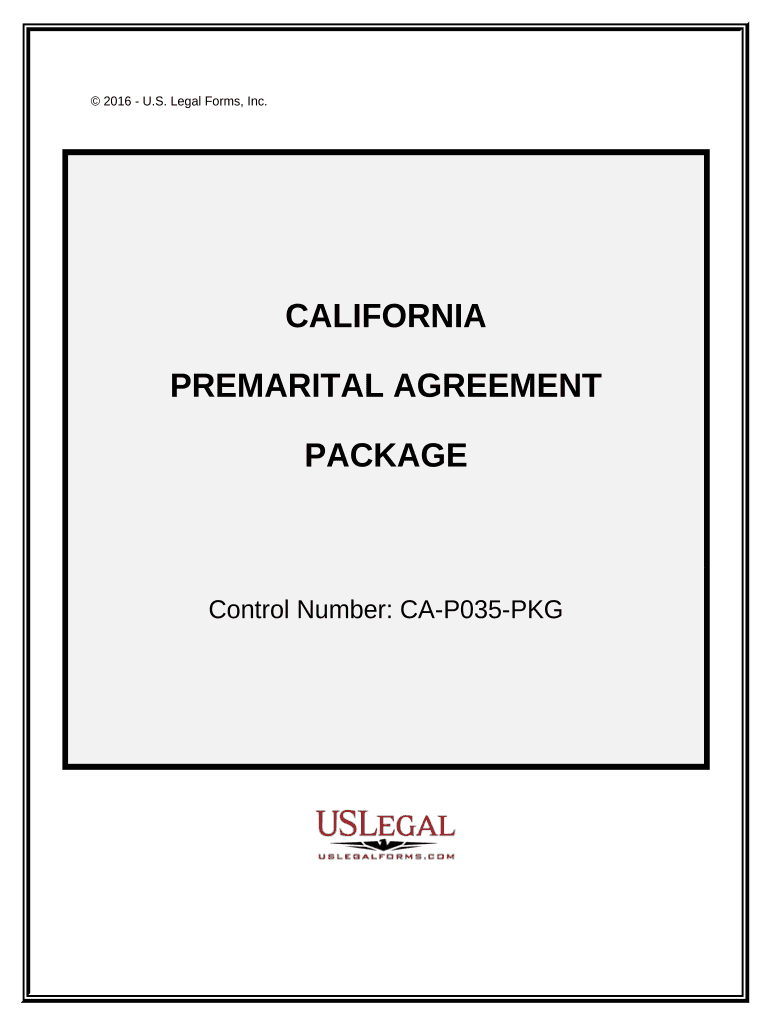 California Premarital  Form