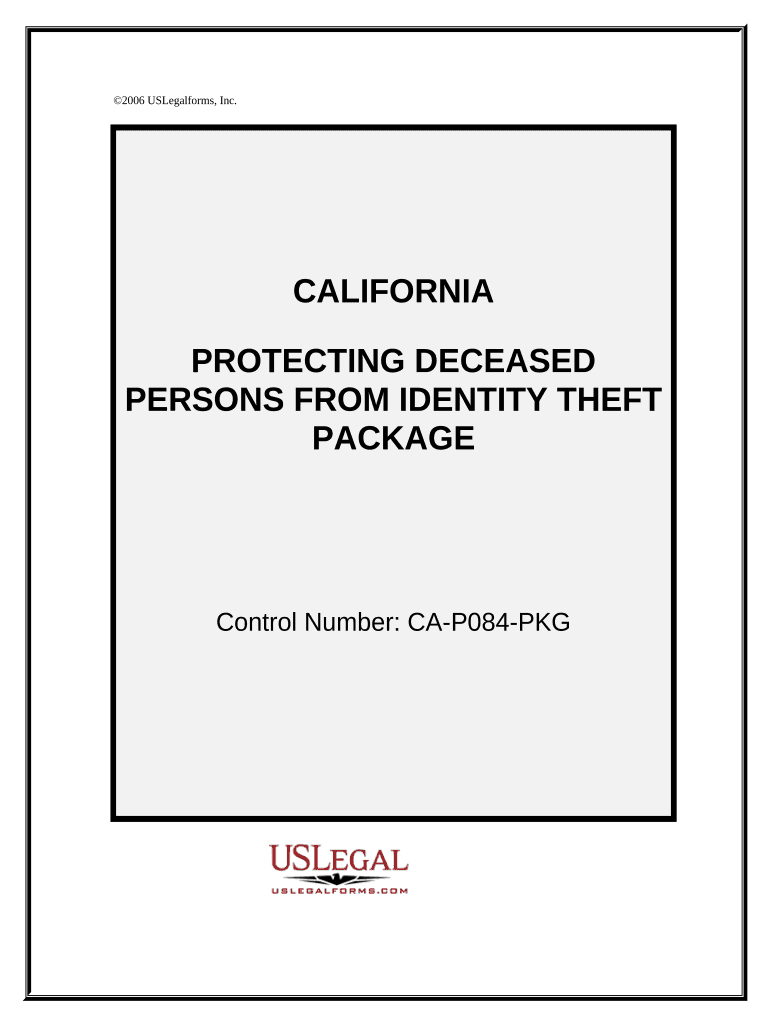 California Identity Theft  Form
