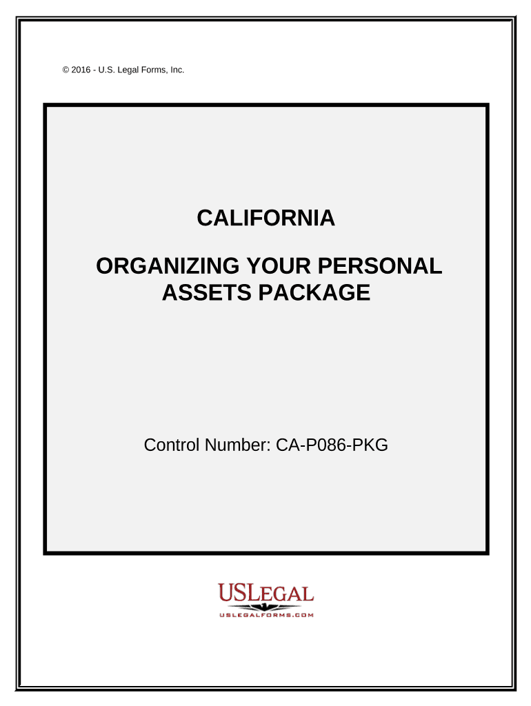 Your Personal Assets  Form