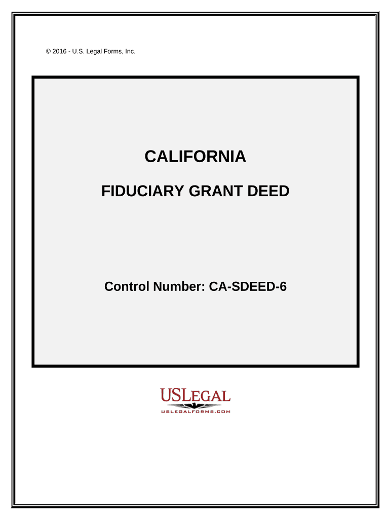 Warranty Deed for Fiduciary California  Form