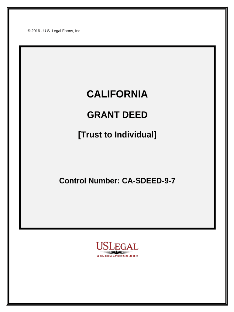 California Grant Deed Trust  Form