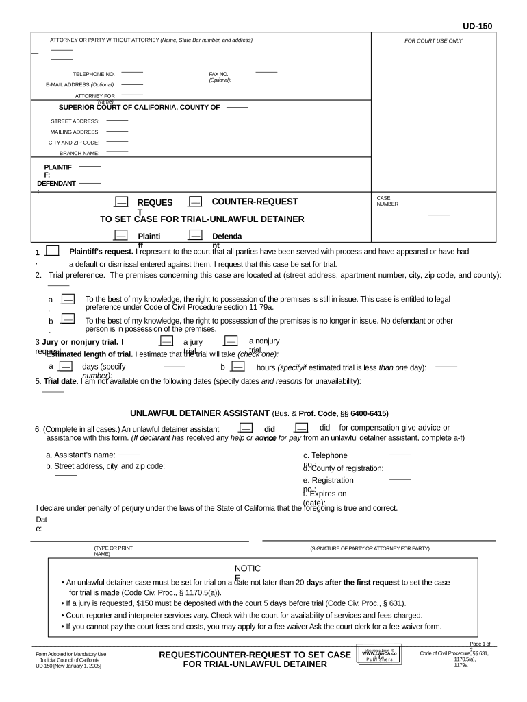 Case Trial  Form