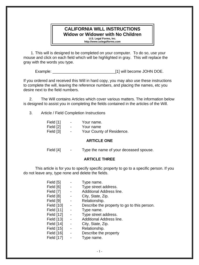 California Legal Form