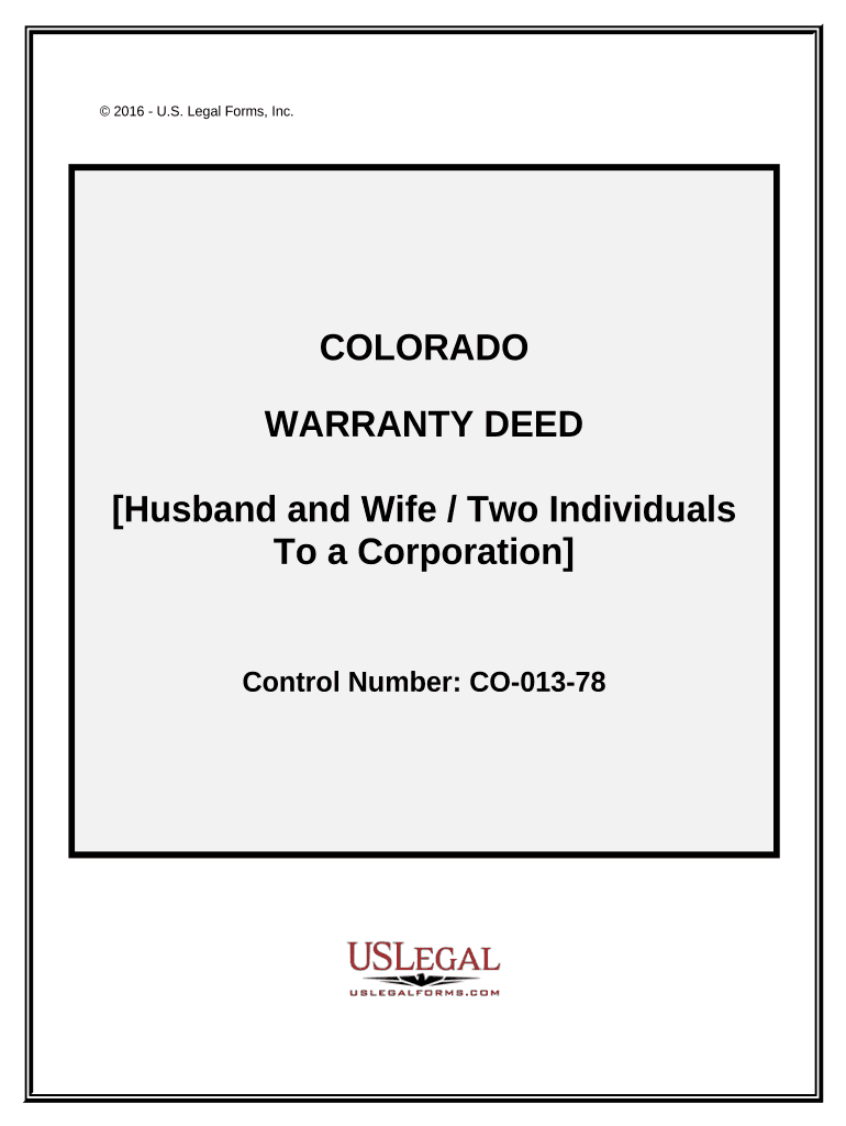 Colorado General Deed  Form