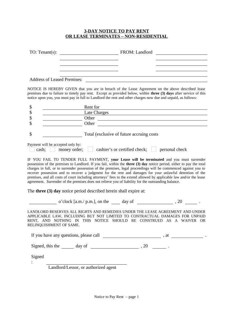 Colorado Pay Rent  Form