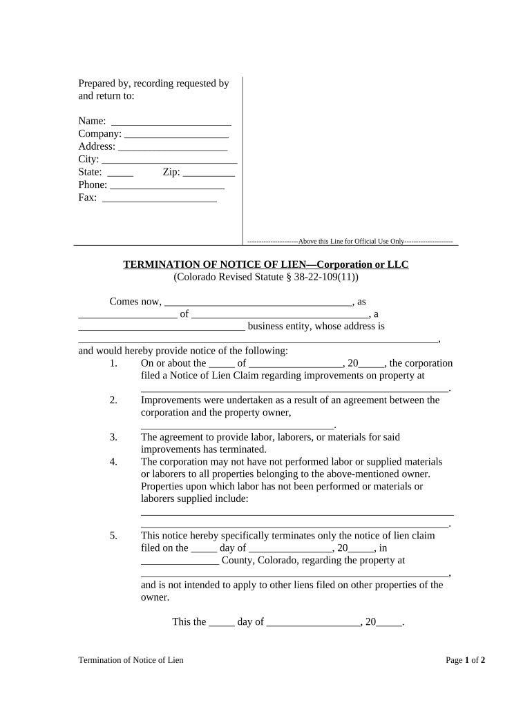 Limited Liability Company  Form