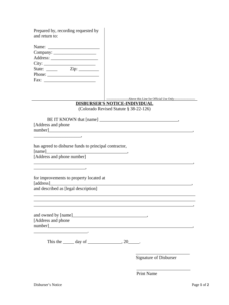 Co Notice  Form