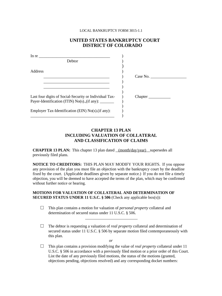 Colorado 13  Form