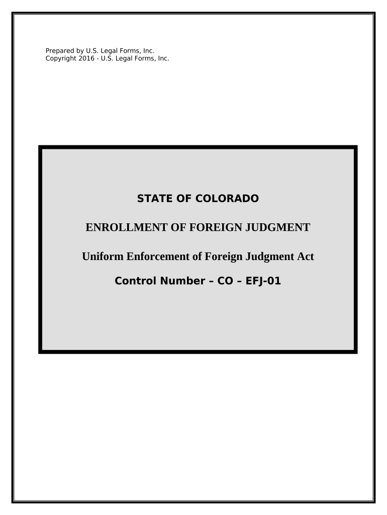 Colorado Foreign  Form