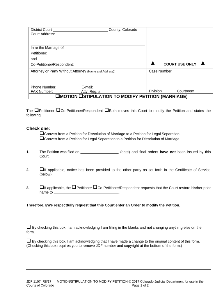 Set Hearing Date  Form