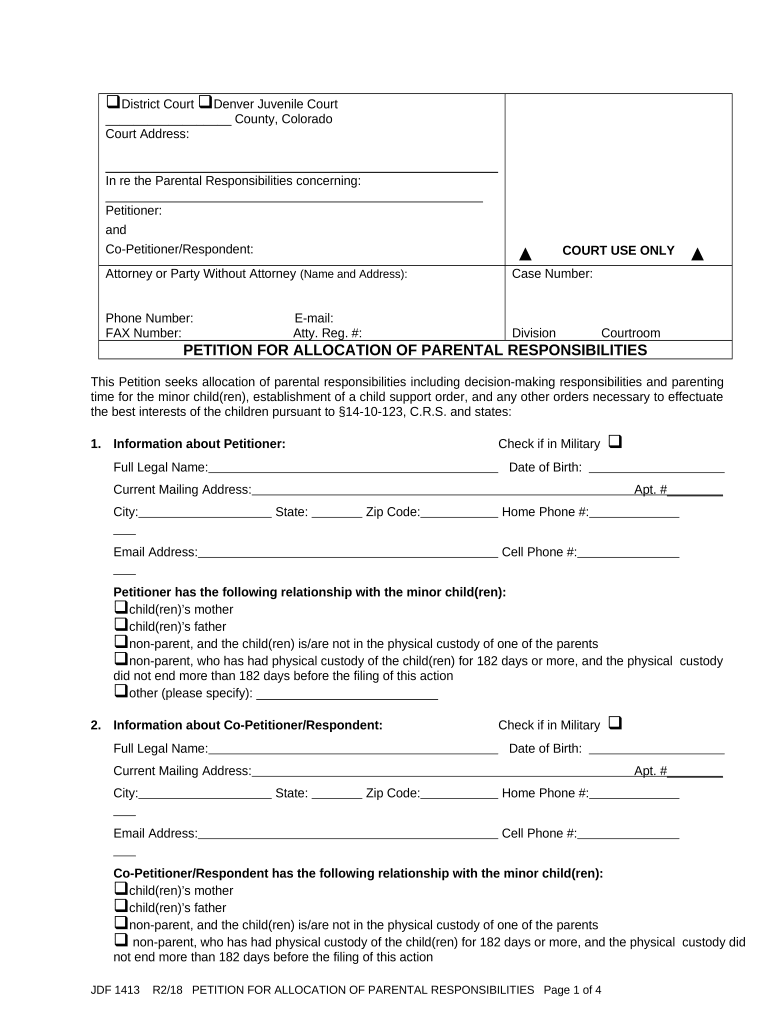 Parental Responsibilities  Form