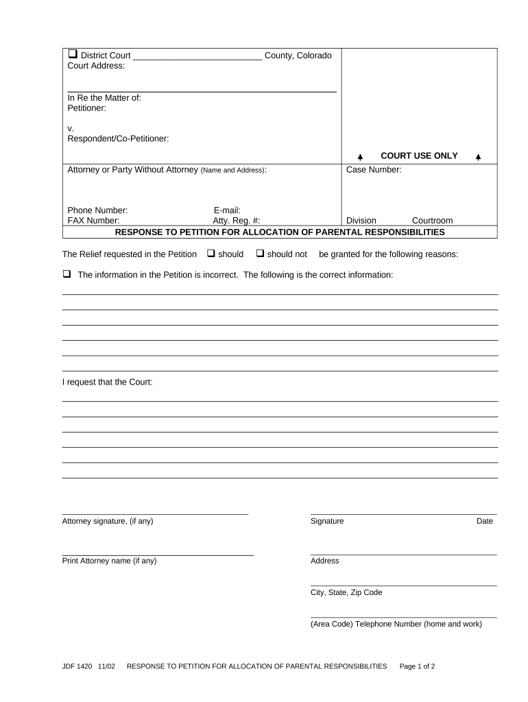 Allocation Parental  Form