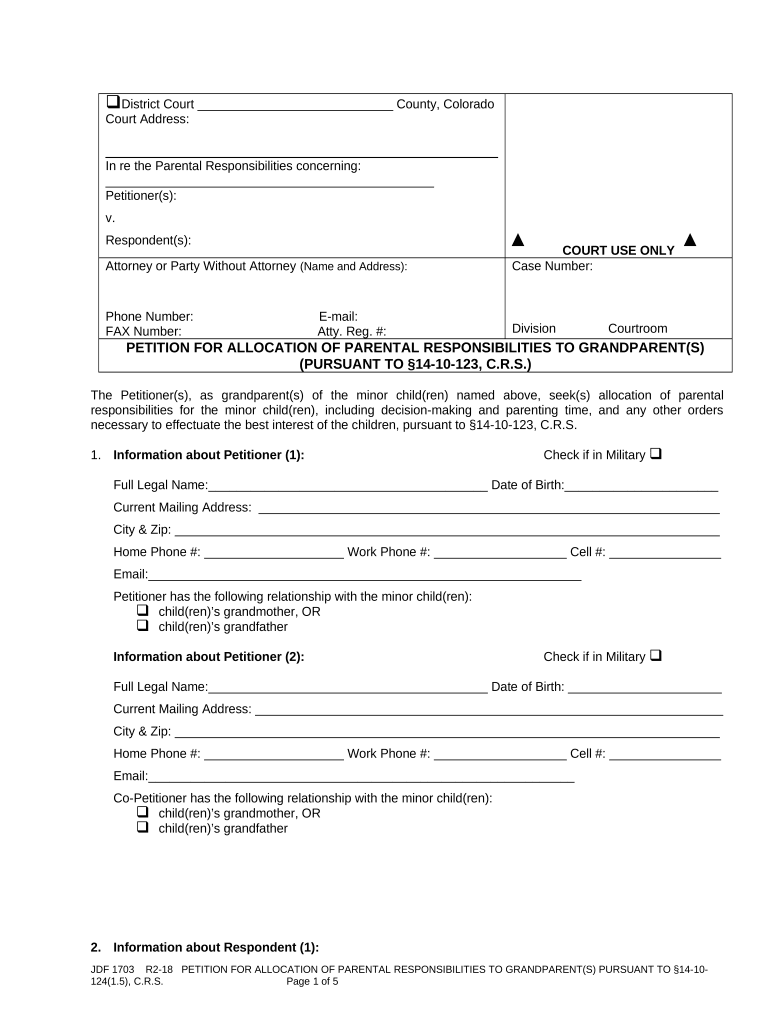 Parental Responsibilities  Form