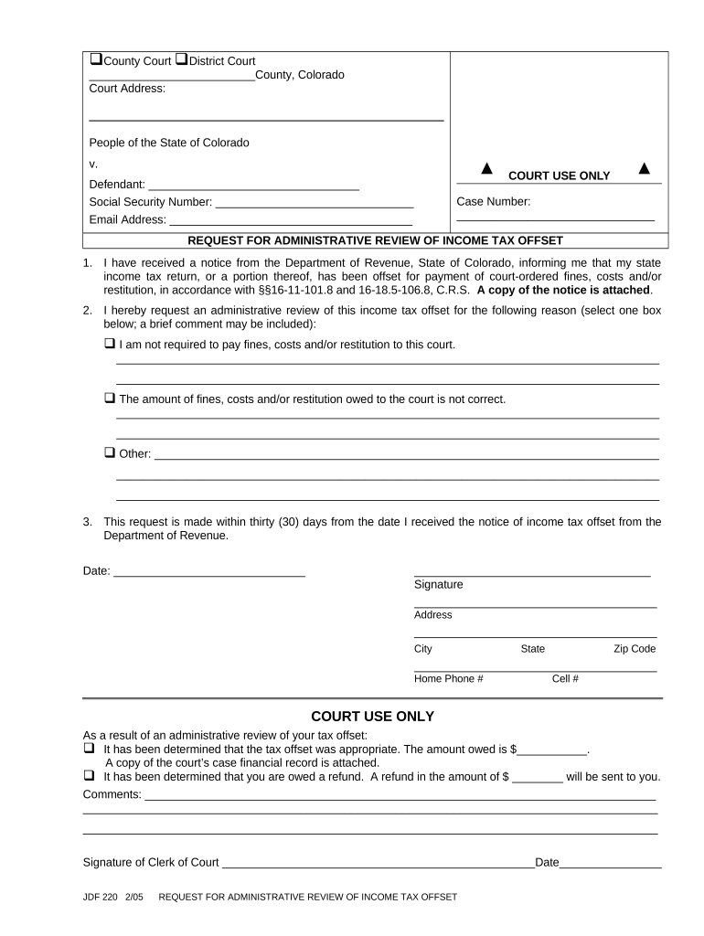 Colorado Income Tax  Form