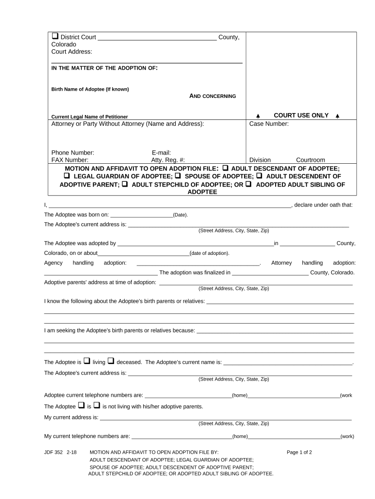 Adopt Form