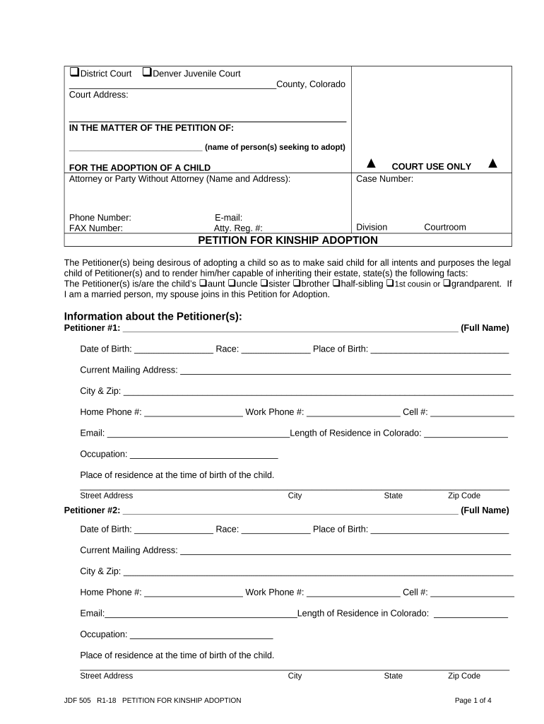 Get and Sign Kinship Form Application