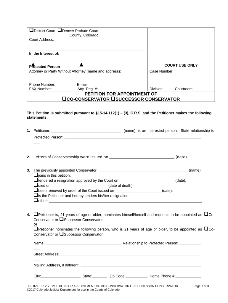 Colorado Successor  Form