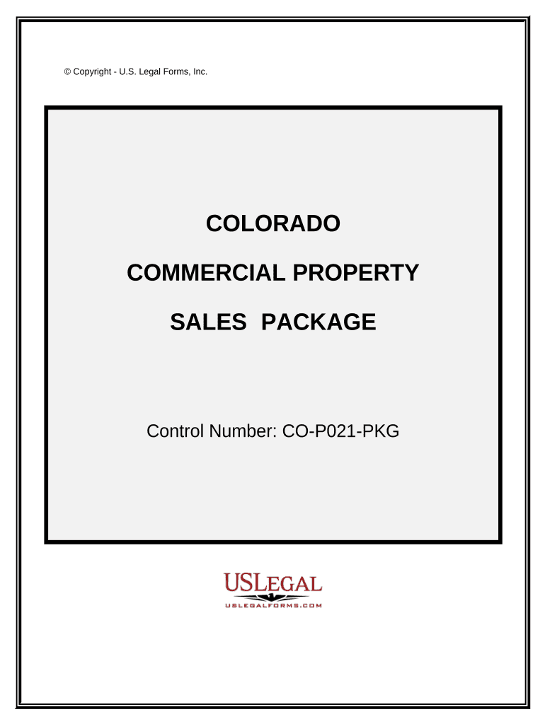 Commercial Property Sales Package Colorado  Form