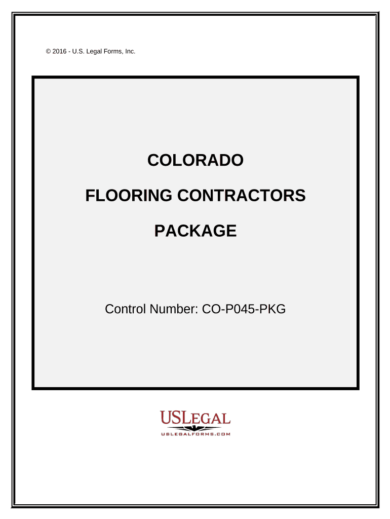 Flooring Contractor Package Colorado  Form