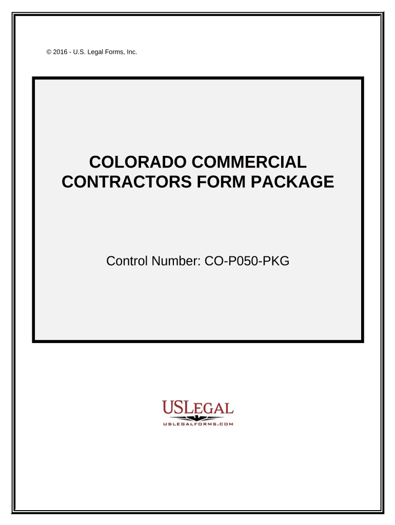 Commercial Contractor Package Colorado  Form