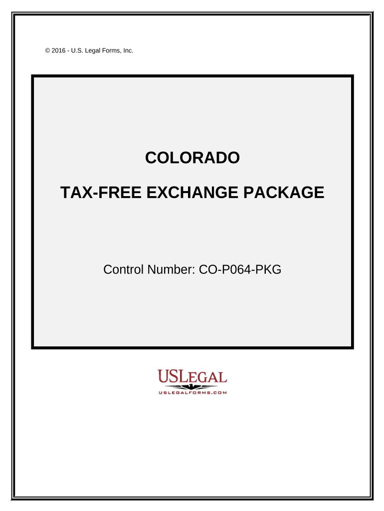 Tax Exchange Package Colorado  Form