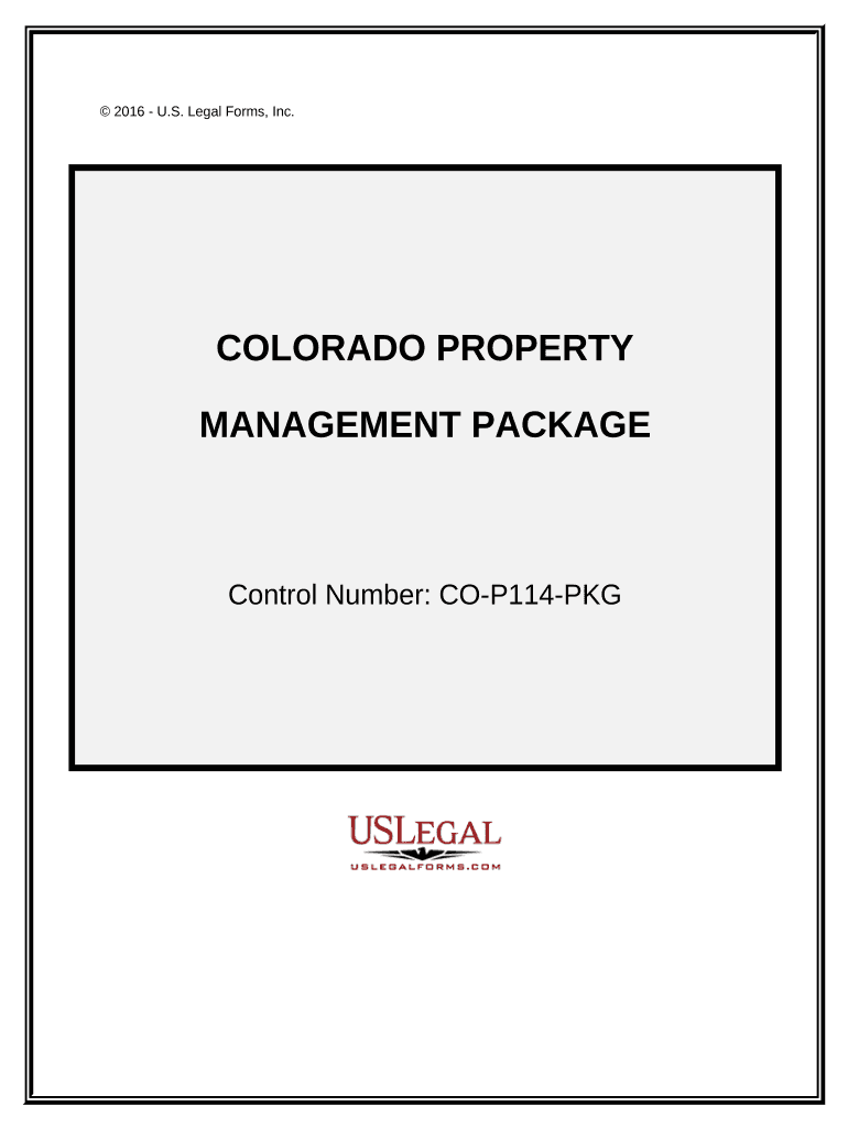 Colorado Property Management Package Colorado  Form
