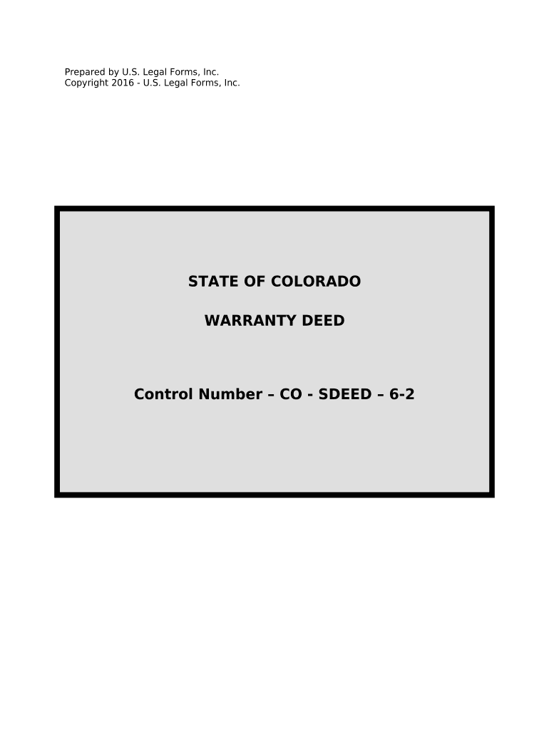 Colorado Deed Trust  Form