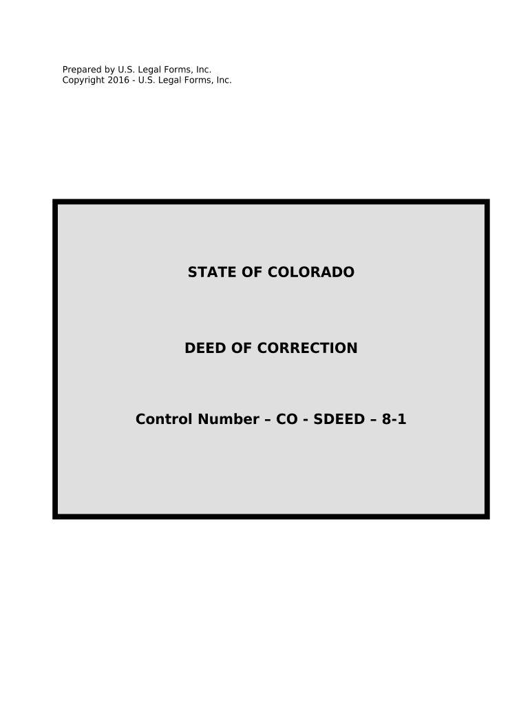 Deed Correction  Form