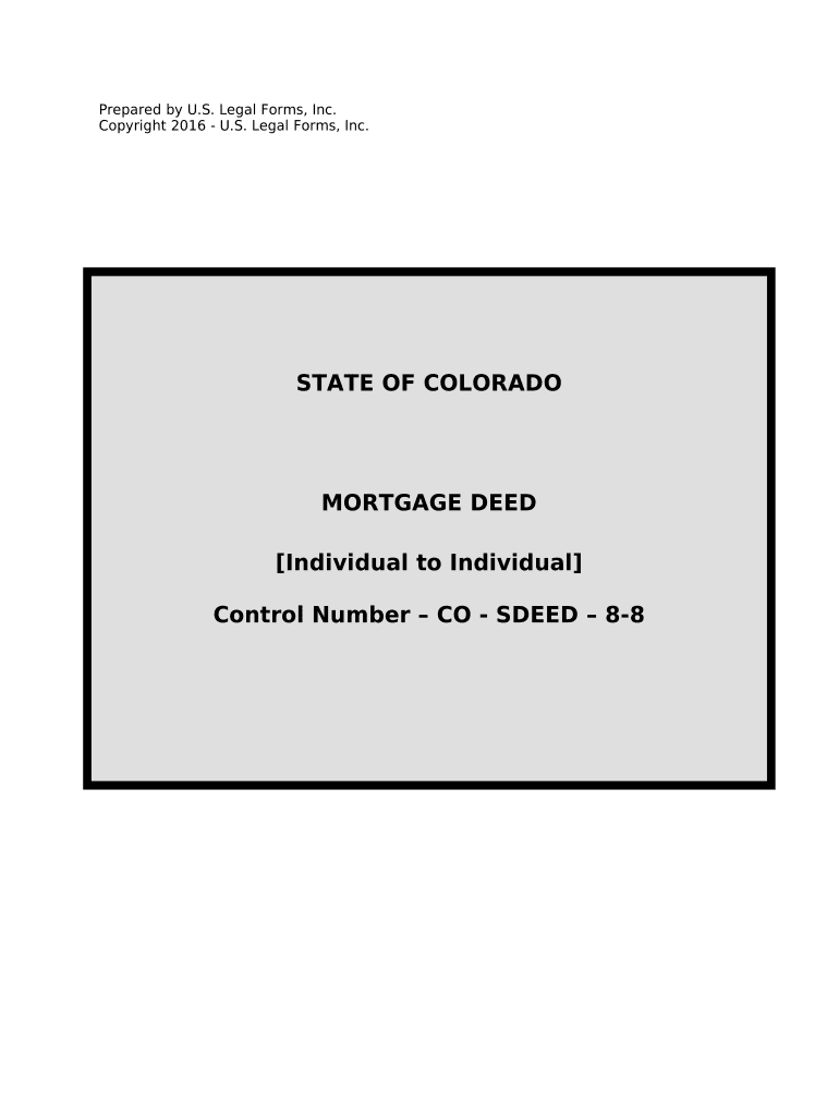 Colorado Mortgage Form