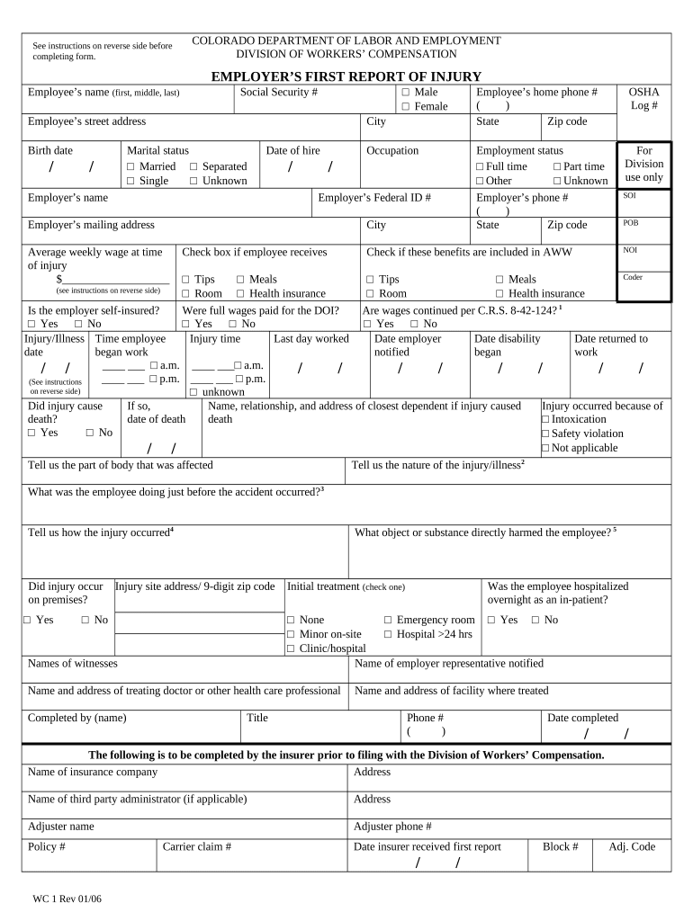 Colorado Employer  Form