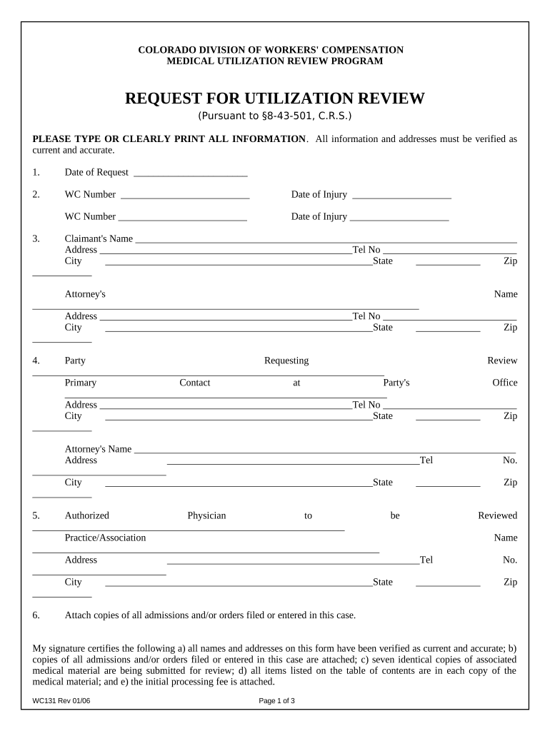 Workers Compensation  Form