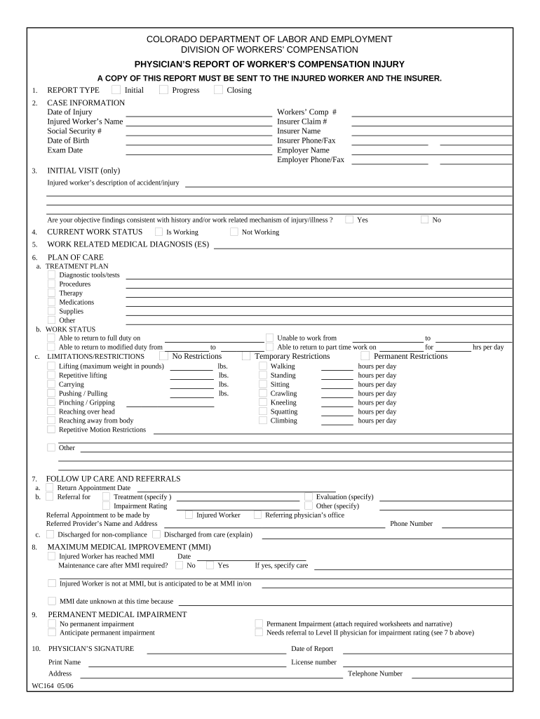 Report Workers Compensation Form Fill Out And Sign Printable Pdf