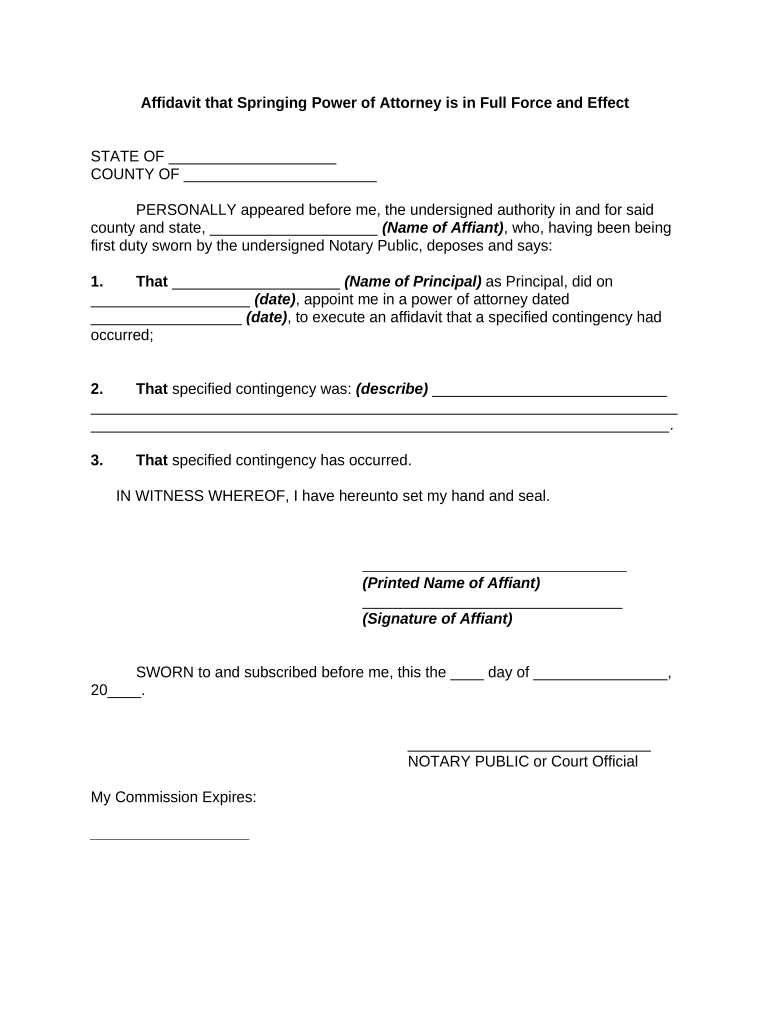 Ct Power Attorney  Form