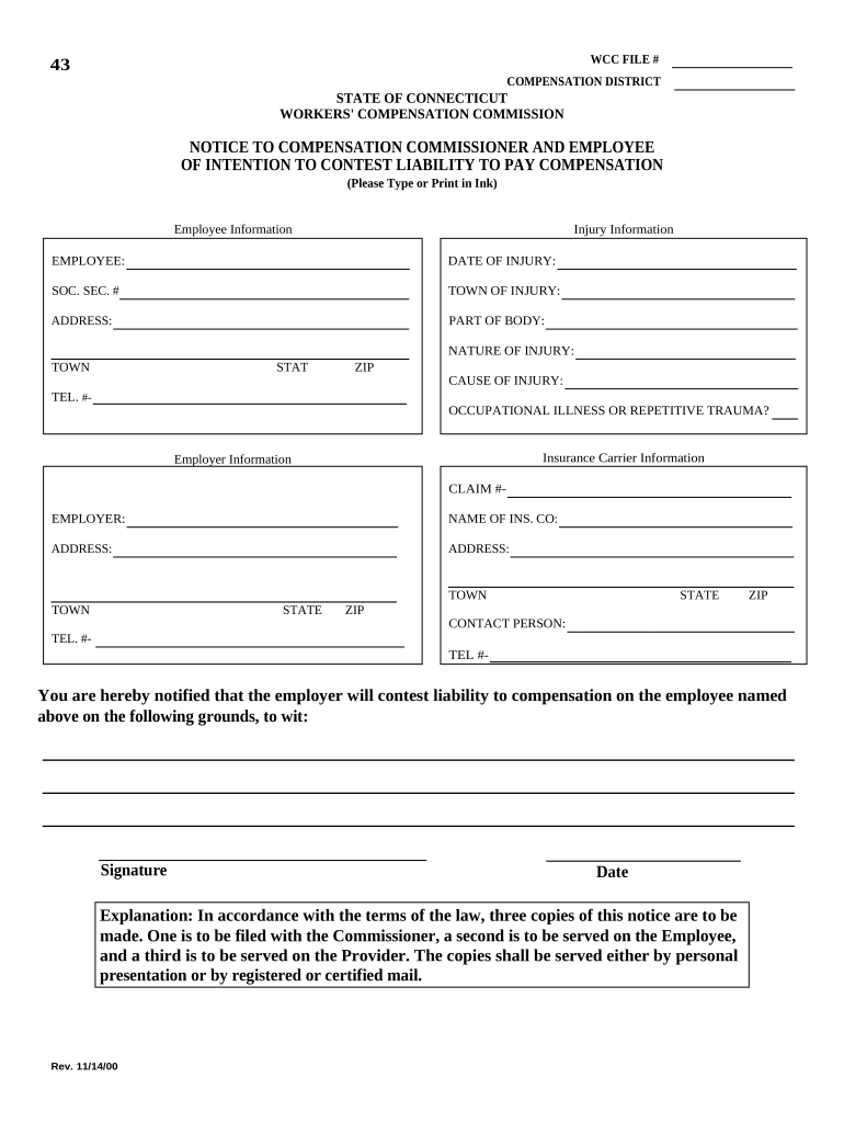 Notice Contest  Form