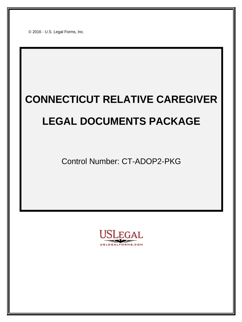 Connecticut Relative Caretaker Legal Documents Package Connecticut  Form